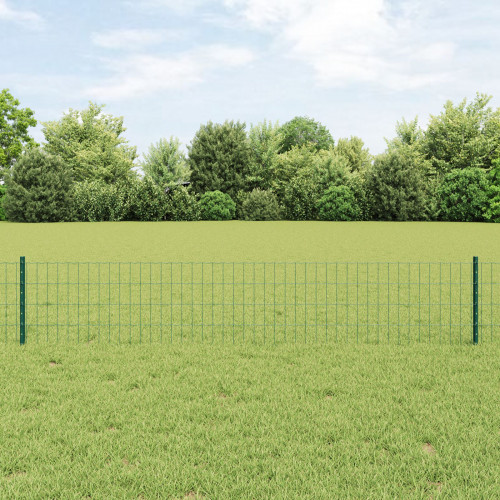 vidaXL Euro plot Sada 2 Zelený Kov 25 x 0.4 m Odolný Plot Ostatné
