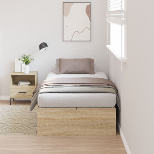 vidaXL Rám postele s úložným priestorom Sonoma Oak 80x200 cm