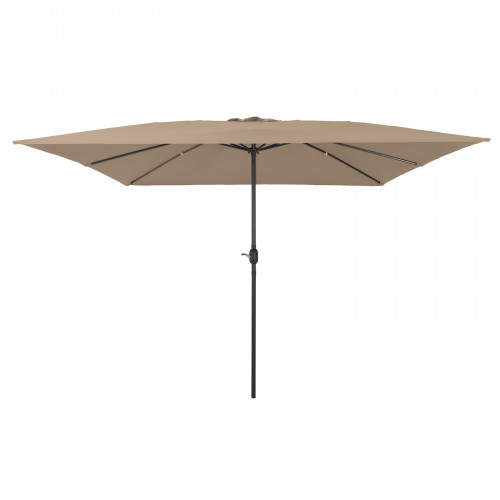 vidaXL Štvorcový záhradný slnečník 295x245 cm Taupe
