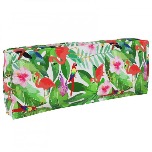 VidaXL vankúš paliet na oporu chrbta Tropická džungľa 120x40x12 cm Oxfordská tkanina